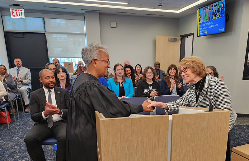 Trustee Martin sworn in 