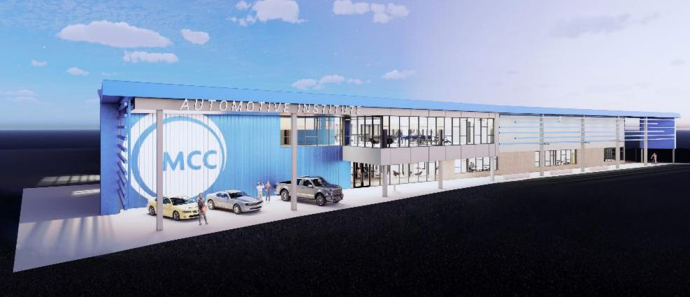 Rendering of the Auotomtive Institute